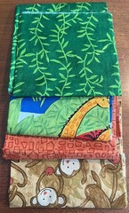 P&B Textiles Quilting 4 Fat Quarters “Safari” Animal Theme NEW