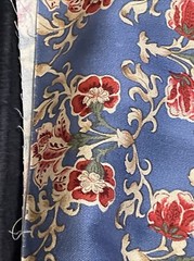 upholstery floral fabric blue Beige Red Classic Retro Style 57×142″ 4 Yards