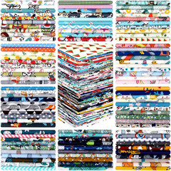 100 Pcs 10 X 10 Inch Cotton Fabric Squares Precut 10″X10″ Quilting Fabric Square