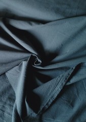 Dark Peacock Teal Sandwashed Cotton Crepe Medium-Weight Shirting – So Delicious!