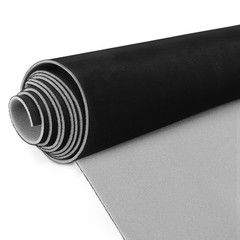 Suede Headliner Fabric with Foam Backing Material – Black 120*60 Inch,