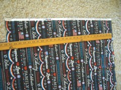Lot of Patriotic Red White Blue Fabric Pieces Flag Words & Valance