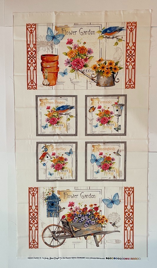 Vintage Panel – Adakee’s Garden by Sandy Lynam Clough Red Rooster Fabrics