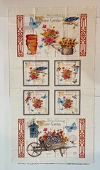 Vintage Panel – Adakee’s Garden by Sandy Lynam Clough Red Rooster Fabrics