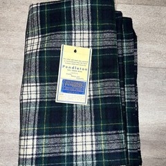 Vintage 1981 Pendelton 100% Virgin Wool Plaid Fabric. 74×61