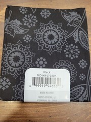 Design By the Piece Material 18×21 New Black with Grey Design
