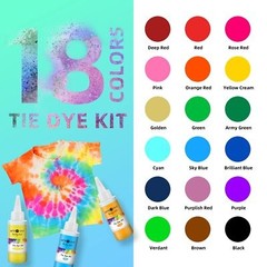Rainbow Tie Dye Kit with 18 Colors