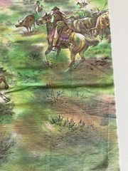 “Western Roundup” Millworth Converting Corporation Vintage Cotton Fabric