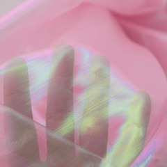 3 Yard Sheer Iridescent Organza Fabric for Costume, Curtain, Wedding (Pink) | Ma