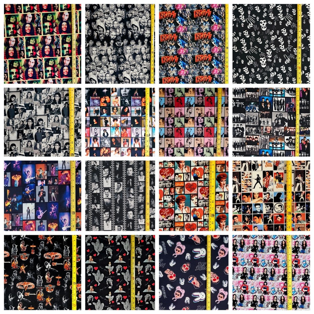 ENTERTAINER ARTIST THEME FABRIC 1 YARD (36″X58″) – DIFFERENT DESIGN SELECTIONS
