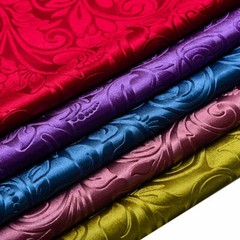 Velvet Embossing Floral Fabric Cloth DIY Retro for Tablecloth Sofa Cushion Cover