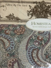 2 Louis Nichole Vintage Fabric By The Yard Paisley Pompadour 45 x 108 In each