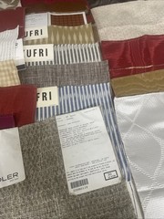 Fabric Samples Square Jab, Kufri, Carlucci Lot of 70 PC Multi Color Design