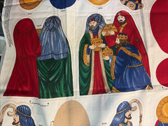 VIP Cranston~ Cotton Fabric~ Cut & Sew Panel~Keepsake Crafts~ Nativity Scene