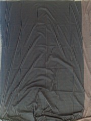 Vintage Black Orange Cream Stretch Knit Fabric 2.5 Yd x 56 In