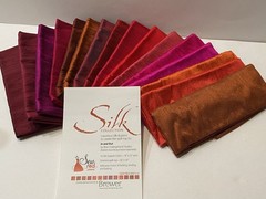 SILK COLLECTION 16 SILK DUPIONI COLORS 18″X22″ EACH NEW