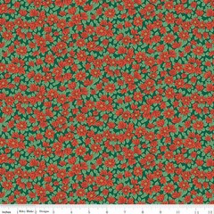RILEY BLAKE – Festive Greetings by Liberty Fabrics – Peaceful Poinsettias – A –