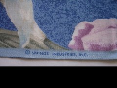 Springs Iris Orchids Fabric 4.5 Yards x 44″ Cotton Blue Pink White Pastels