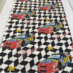 Vtg Nascar Jeff Gordon Quilt Cotton Fabric Monte Carlo Racing Dupont 69 x 45″