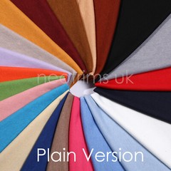 Ribbed Knit Fabric Jersey Stretch Material Plain and Rib Pattern to Mix & Match