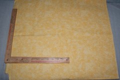 Yellow Tone on Tone Cotton Fabric Craft Sewing Quilting 17.5×44″ NEW