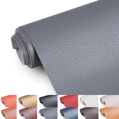 Faux Leather Fabric, 55″ Wide Upholstery Fabric by The Yard Marine Vinyl Fabr…