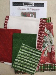 Christmas Poinsettias & Peppermints Wall Quilt Kit by Studio E Fabrics REDUCED