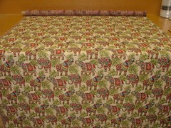 Elephant Tapestry Upholstery Fabric Curtains Cushions Throws Craft Footstool Use