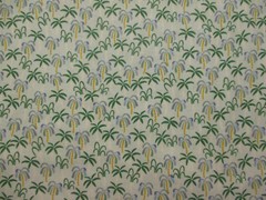 PALM TREES TROPICAL ISLAND MIAMI BRIGHT SURF SURFING COTTON FABRIC FQ