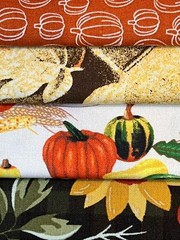 Quilting Fabric Lot – 10 Fat Quarters, Fall/Autumn + 1 FREE!