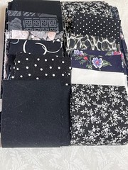 Shades of Black and White Jelly roll strips 40 pieces 2.5×40