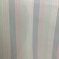 Vintage Pastel Striped Cotton Fabric 80″ x 44.5” Imperfect