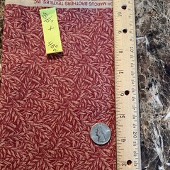 Vintage Judie Rothermel For Marcus Bros. Leaf Cotton Quilt Fabric 35” X 43″W