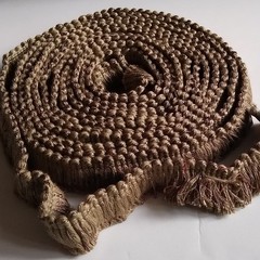 OLIVE GREEN Fringe 1.25″ Bias Thick Fluffy Cut Edging Throw Pillow Trim – 6 Yds