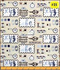 LICIEN LITTLE SEWING THEME SCISSORS BUTTONS THREAD FABRICS (MAKE A SELECTION)