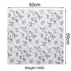 10 Pieces 20 x 20 Inch Fat Quarters Floral Patchwork Quilting Gray Square Bundle
