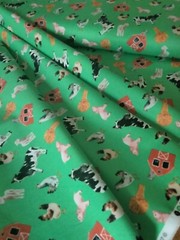 Cotton Quilt Fabric SILO Barnyard Barn Farm Animal Whistler Studios By the Yard