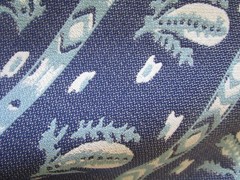 Lisa Fine’s DESIREE woven Performance fabric indigo stripe 77″L x55″ wide