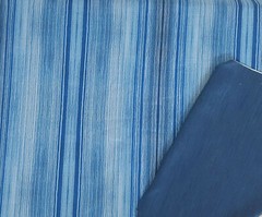Blue Stripes Activewear Fabric by Yard Poly Spandex Fabric 4 Way Stretch 10/19