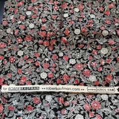 Holiday Flourish Japan Kaufman Christmas Floral Cotton Quilting Fabric Metallic