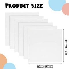 100 Pieces 10 x 10 Inches Cotton Fabric Precut Fabric Squares Cotton White