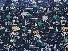Palm Trees Tropical Sheeting Cotton Fabric 56 Wide By the Yard
