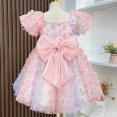 3D Butterfly Mesh Tulle Cloth Gradient Organza Wedding Party Skirt Sewing Fabric