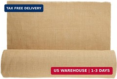 VEVOR Burlap Fabric Roll, 36″ x 150 ft, High Density Wide Natural Burlap Fabric