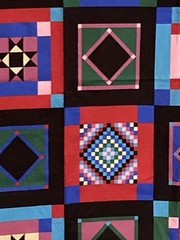 Bright Color Amish Quilt Block Cheater Quilt Joan Kessler Concord Fabrics 2Yx42W