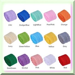 Vibrant Floral Polyester Lace Ribbon 15 Rolls
