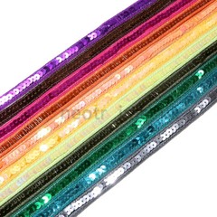 Sequin Ribbon Trimming Tape Border 10mm,Single Line Embellishment Neotrims