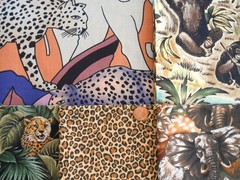 I SPY Safari JUNGLE Animal Kingdom Fat/Long Quarter 1/2 Yard Quilt Fabric Bundle