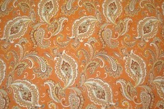 1 of 11 yds Mill Creek Fabric Paisley Victa Russet Drapery 54″ x 36″ BTY
