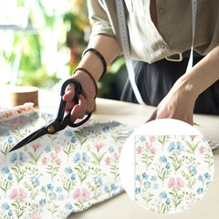 12 Pcs Spring Hydrangea Floral Cotton Fabric Bundles 18 X 22 Inch Floral Fat Qua